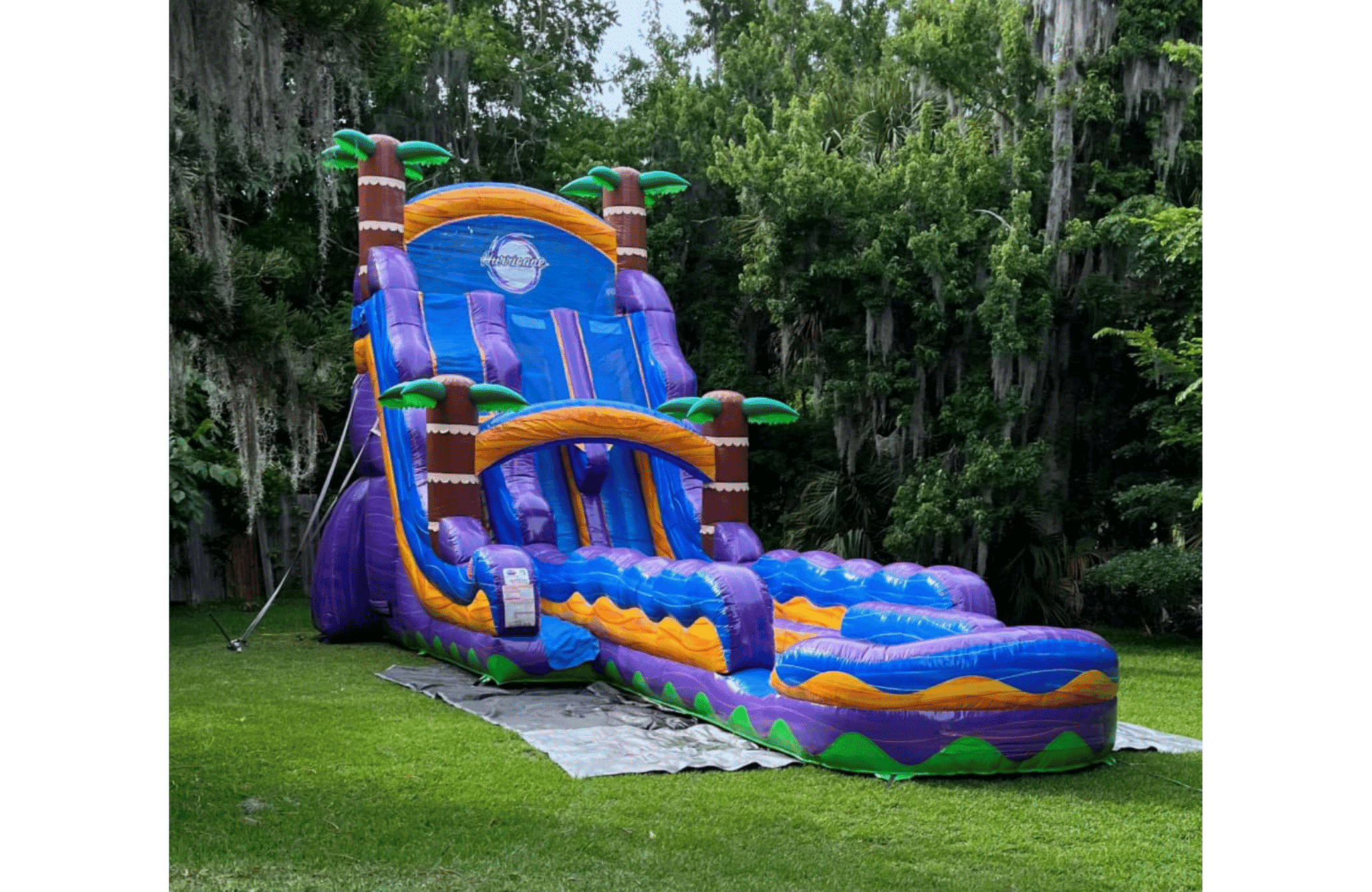 22ft Tropical Hurricane Dual Lane waterslide — photo 3