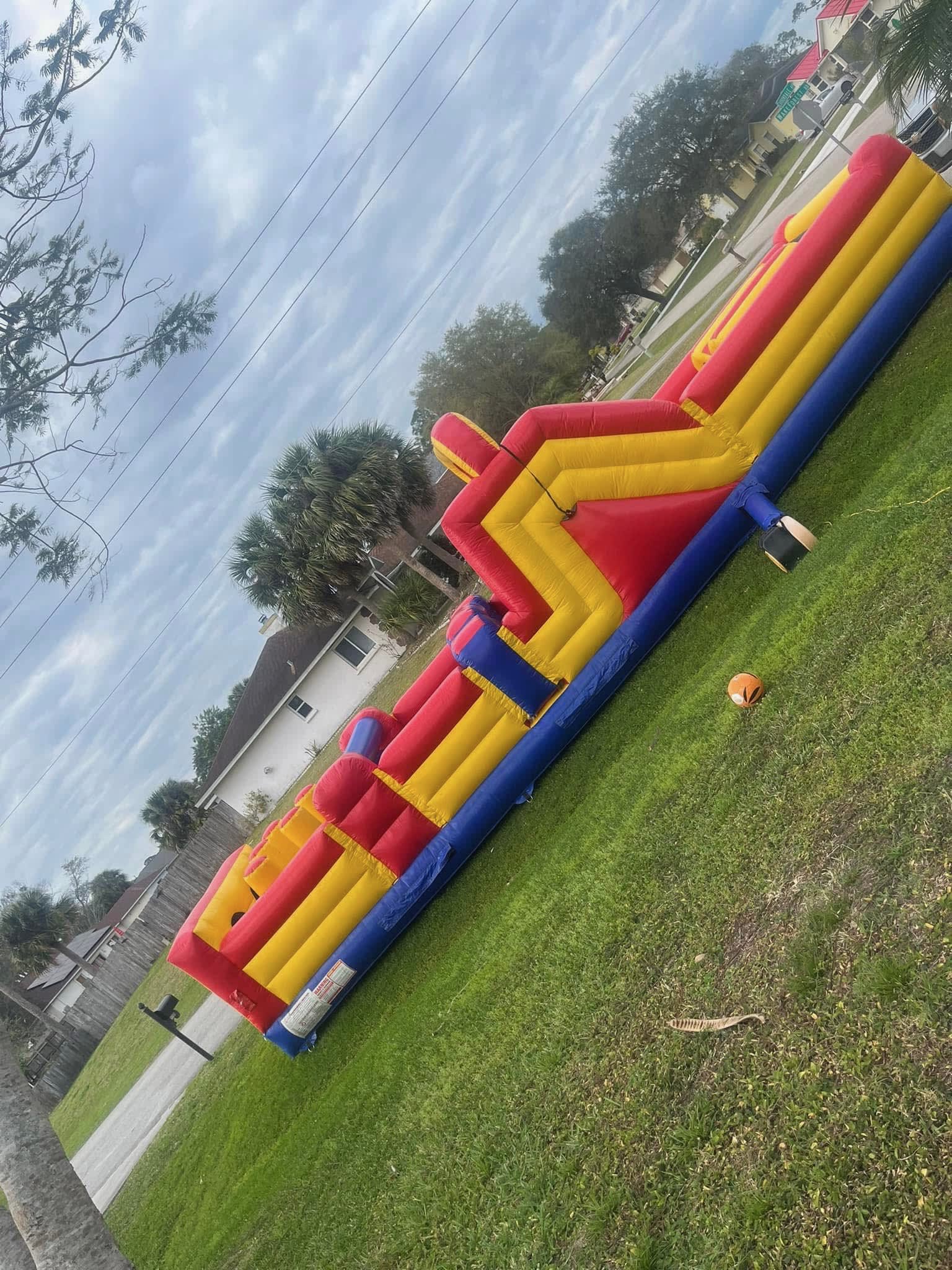 70 ft mega blaze obstacle course